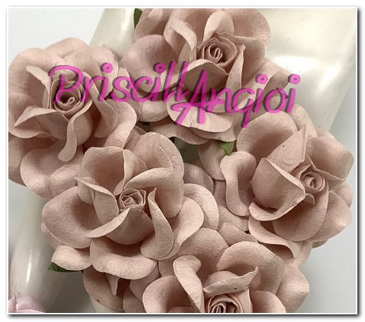 5 rosas japonesas 2.5 cm color ROSA PALO - Haga un click en la imagen para cerrar